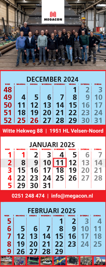 Drieluik Business Blauw